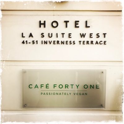 Café Forty One végane à Londres
